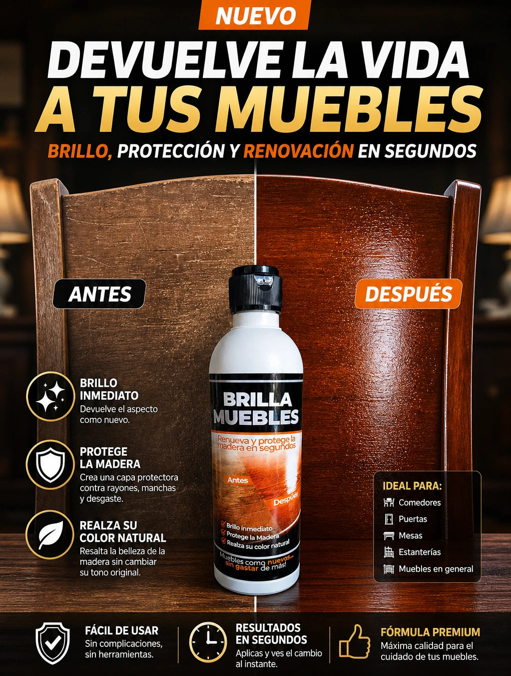 BRILLA MUEBLES DE PINTON | Dejalos como Nuevo ✨