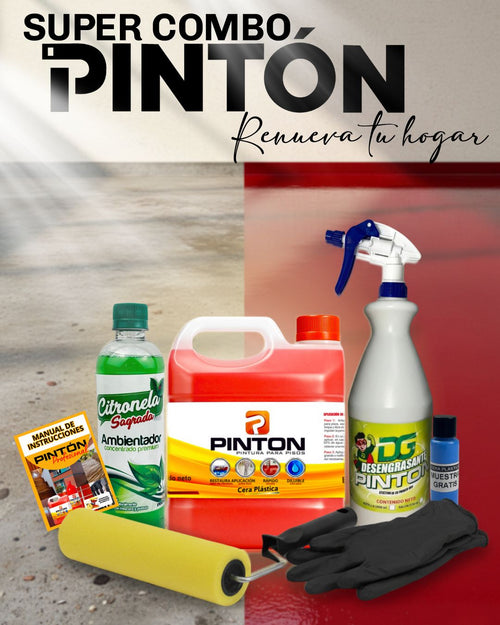 Super Combo Pinton | Galon de Cera + Rodillo + Desengrasante + Atomizador + Guantes + Citronela Gratis🎁